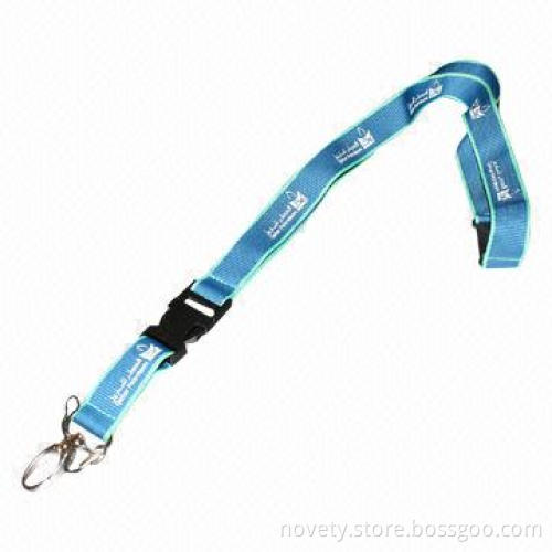Polyester Lanyard, Heat-transfer Printing/Silkscreen Technology, Various/Customized Sizes Accepted